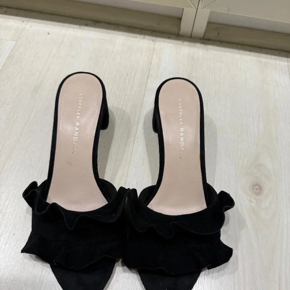 AUTHENTIC Loeffler Randall Black Suede Sandals - Picture 2 of 4